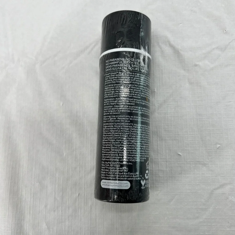 Verb Ghost Air Dry Whip Weightless Texture Frizz Control Medium Hair 5oz 150ml